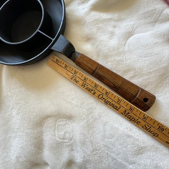 Nordic Ware Crepes N Things Cast Aluminum Pan W/ Dip Pan Crepe Maker Wood Handle - Picture 5 of 11